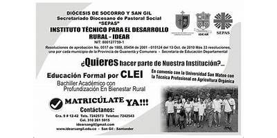 INSTITUTO TECNICO PARA EL DESARROLLO RURAL IDEAR