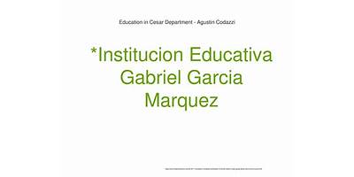 C.E. GABRIEL GARCIA MARQUEZ