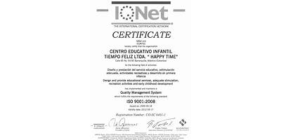 CENTRO EDUCATIVO INFANTIL TIEMPO FELIZ LTDA