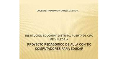 INSTITUCION EDUCATIVA DISTRITAL PUERTA DE ORO FE Y ALEGRÍA