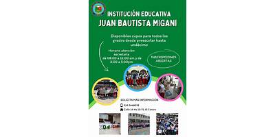 INSTITUCION EDUCATIVA JUAN BAUTISTA MIGANI