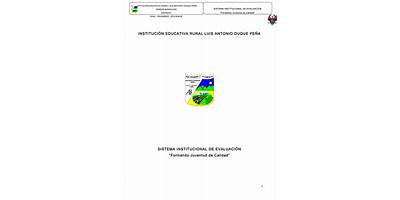 INSTITUCIÓN EDUCATIVA RURAL LUIS ANTONIO DUQUE PEÑA